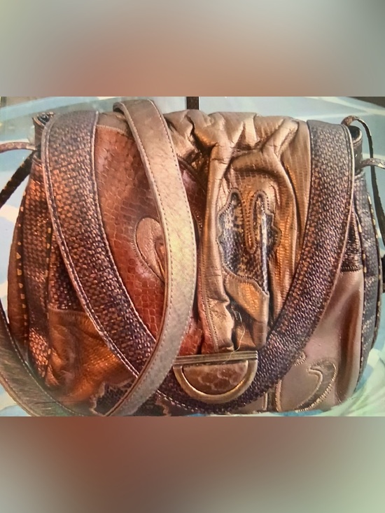 Sharif Handbags - Sharif Brown Leather Crossbody Bag great condition LUXURY